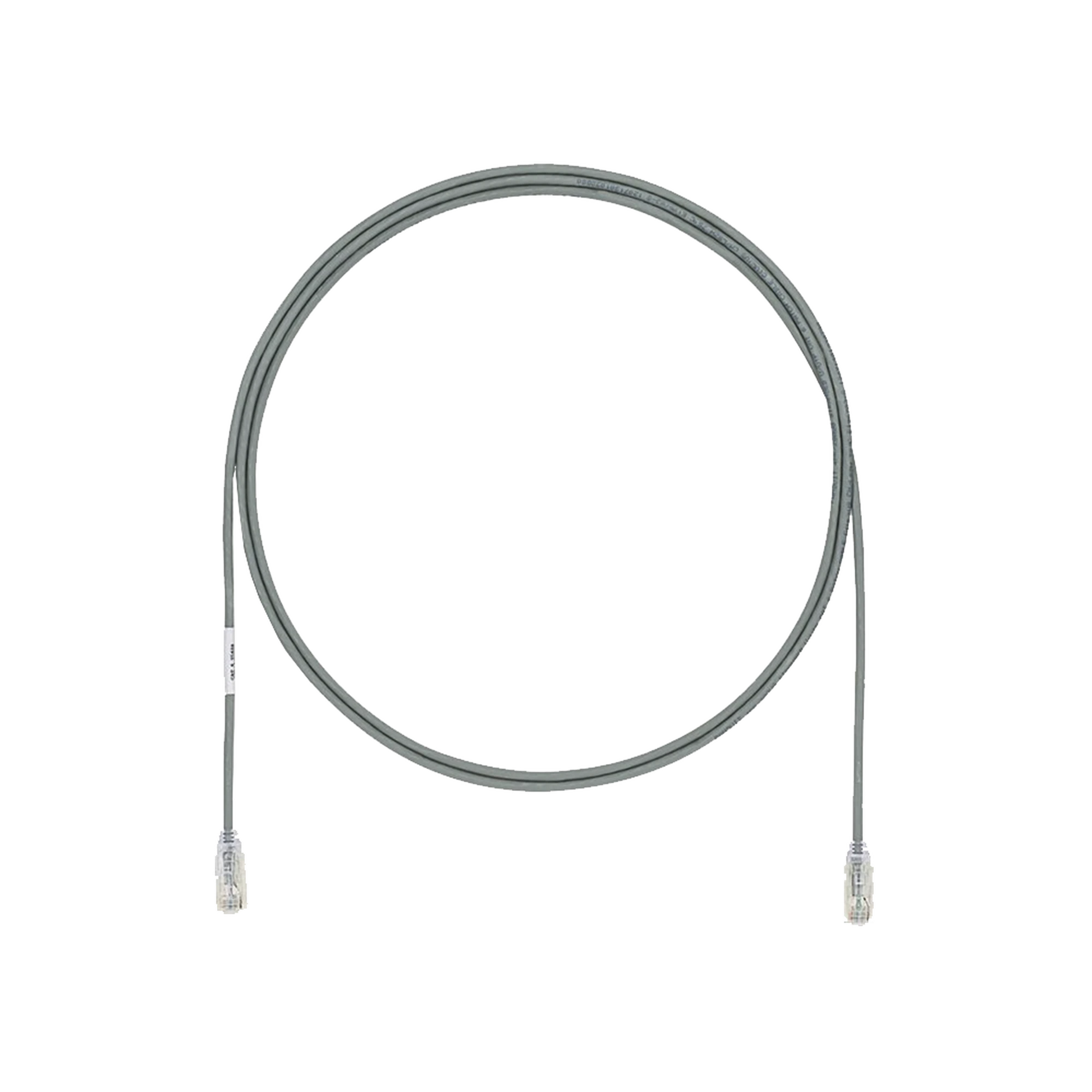 CABLE DE PARCHEO UTP CAT6A, CM/LSZH, DIÁMETRO REDUCIDO (28AWG), COLOR GRIS, 1 FT-Cableado de Cobre-PANDUIT-UTP28X1GY-Bsai Seguridad & Controles