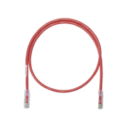 CABLE DE PARCHEO UTP CATEGORÍA 6, CON PLUG MODULAR EN CADA EXTREMO - 1 FT (30.48 CM) - ROJO-Cableado de Cobre-PANDUIT-NK6PC1RDY-Bsai Seguridad & Controles