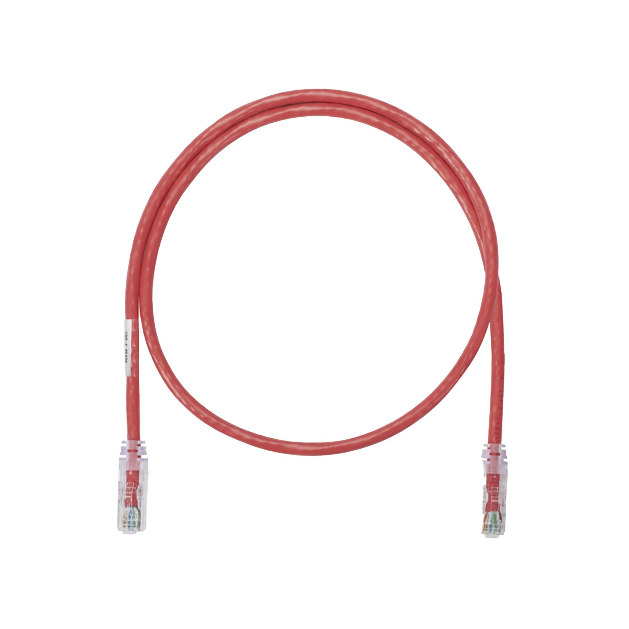 CABLE DE PARCHEO UTP CATEGORÍA 6, CON PLUG MODULAR EN CADA EXTREMO - 1 FT (30.48 CM) - ROJO-Cableado de Cobre-PANDUIT-NK6PC1RDY-Bsai Seguridad & Controles