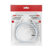 CABLE DE PARCHEO (PATCH CORD) / UTP / CAT. 6 (24 AWG) / 1 METRO / COLOR BLANCO / IDEAL PARA POE+ / INTERIOR-Cable-HIKVISION-DS-1NP6UEC0-100-W-Bsai Seguridad & Controles