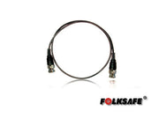 CABLE DE VIDEO BNC60 FOLKSAFE, COAXIAL DELGADO COLOR NEGRO, COMPATIBLE CON TECNOLOGÍAS ANÁLOGAS Y HD, 60CM DE LARGO CON CONECTORES BNC DE MACHO A MACHO, IDEAL PARA CONECTAR DVR A CÁMARA-Cableado-FOLKSAFE-Bsai Seguridad & Controles