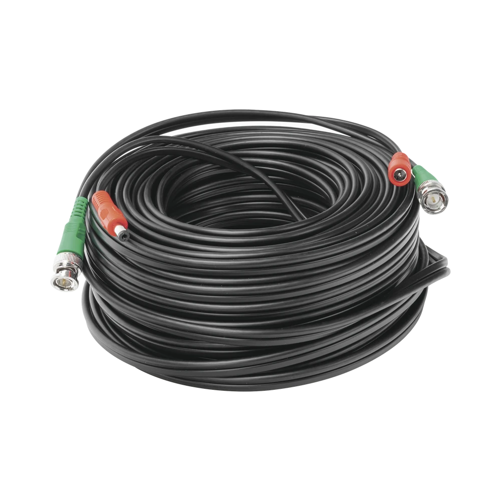 CABLE COAXIAL ( BNC RG59 ) + ALIMENTACIÓN / SIAMÉS / 30 METROS / 100 % COBRE / PARA CÁMARAS 4K / USO INTERIOR Y EXTERIOR-Cableado-EPCOM POWERLINE-Bsai Seguridad & Controles