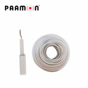 CABLE DOBLE AISLADO COLOR BLANCO / CAB-DOBLE AISLADO -WP-100M PAAMON / CAPA AISLANTE DE POLIETILENO CONDUCTOR 22AWG DE COBRE ESTAÑO PARA EXTERIOR SOPORTA HASTA 18,000 VOLTS ROLLO DE 100 METROS IDEAL PARA CERCA ELÉCTRICA-Cercas electrificadas-PAAMON-Bsai Seguridad & Controles