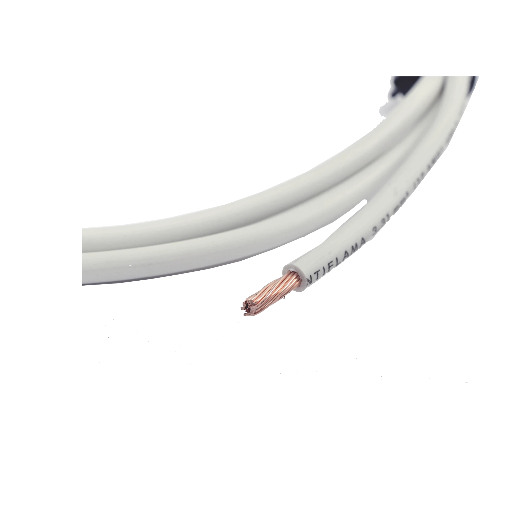 CABLE ELÉCTRICO DE COBRE RECUBIERTO THW-LS CALIBRE 12 AWG 19 HILOS COLOR BLANCO (VENTA POR METRO)-Cableado-INDIANA-Bsai Seguridad & Controles