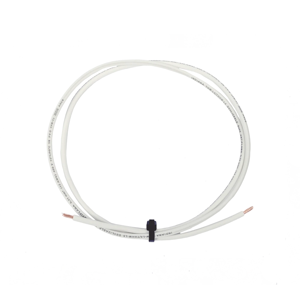 CABLE ELÉCTRICO DE COBRE RECUBIERTO THW-LS CALIBRE 12 AWG 19 HILOS COLOR BLANCO (VENTA POR METRO)-Cableado-INDIANA-Bsai Seguridad & Controles