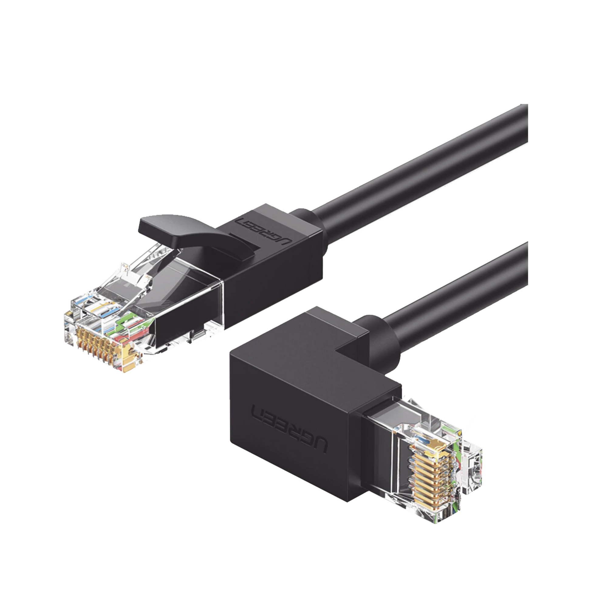 CABLE ETHERNET CAT6 UTP EN ANGULO DE 90° 1M-Accesorios Generales-UGREEN-Bsai Seguridad & Controles