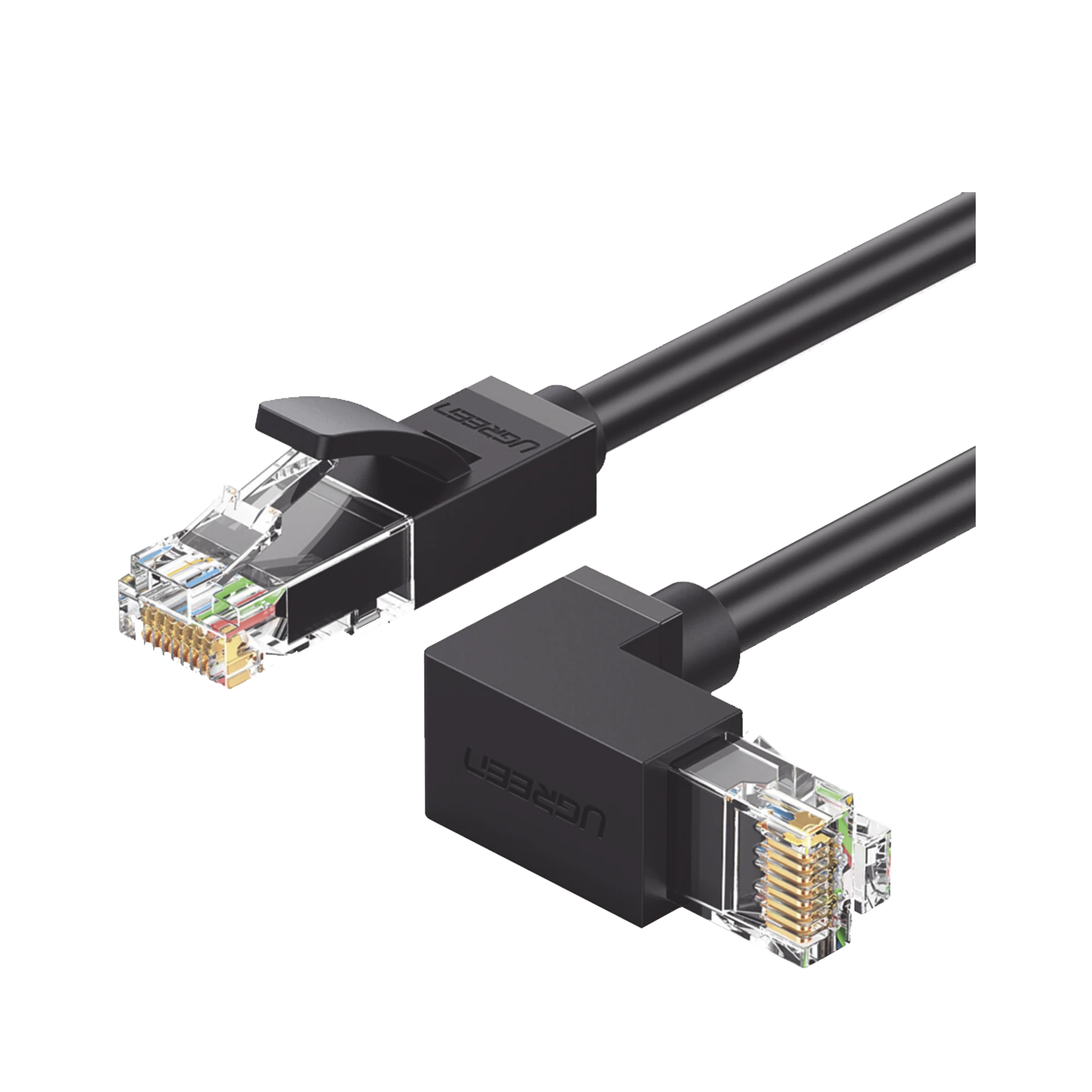 CABLE ETHERNET CAT6 UTP EN ANGULO DE 90° 2M-Accesorios Generales-UGREEN-Bsai Seguridad & Controles