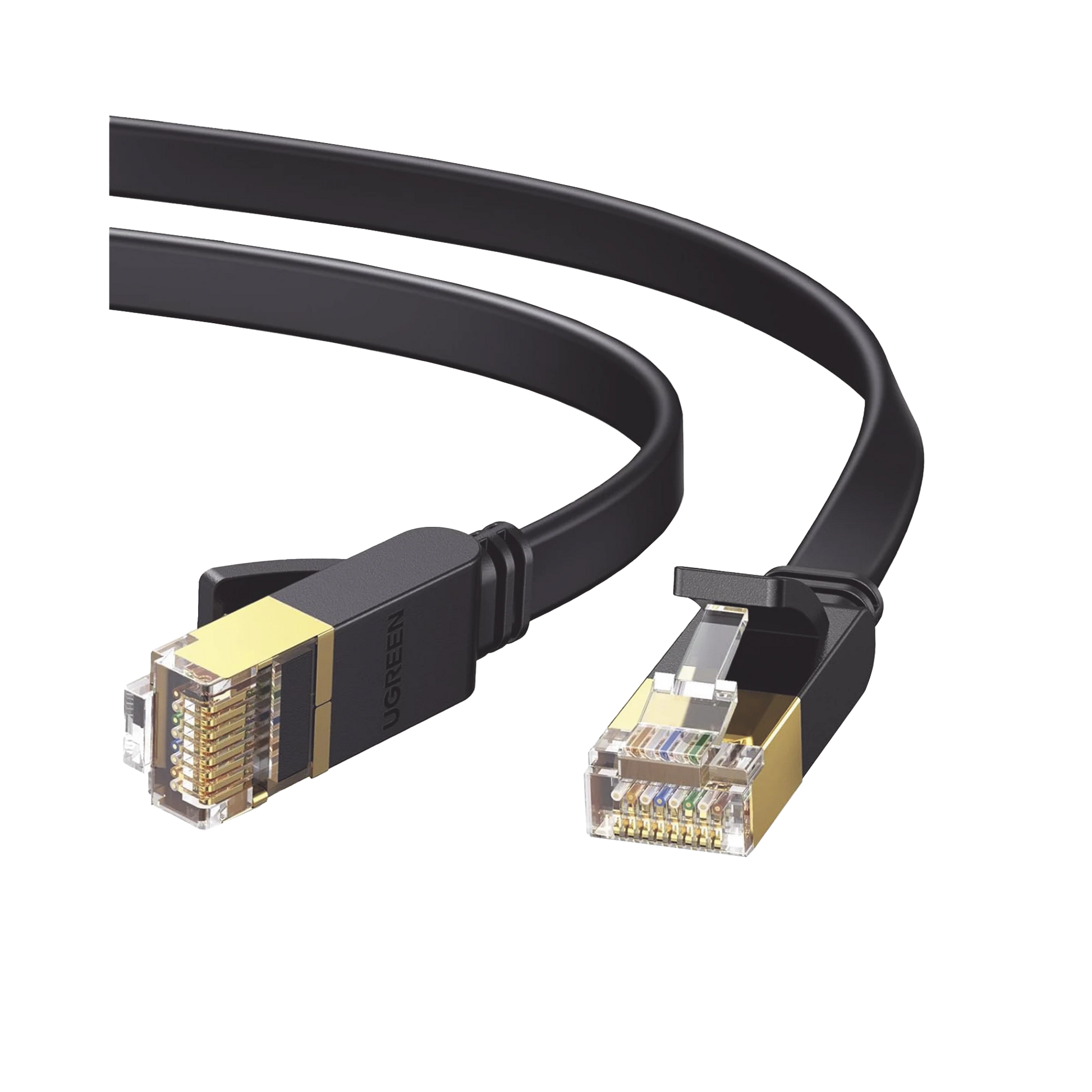 CABLE ETHERNET PLANO CAT7 U/FTP 10 GIGABIT 600MHZ 2M-Cableado de Cobre-UGREEN-11261-Bsai Seguridad & Controles