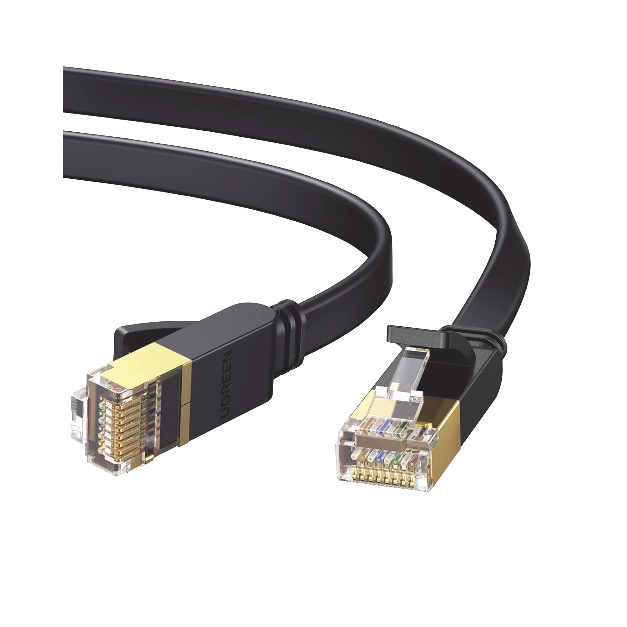 CABLE ETHERNET PLANO CAT7 U/FTP 10 GIGABIT 600MHZ 2M-Cableado de Cobre-UGREEN-11261-Bsai Seguridad & Controles