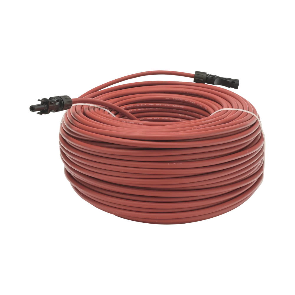 CABLE FOTOVOLTAICO 100 M, ROJO, CALIBRE 10 AWG CON TERMINALES MC4 EN AMBOS EXTREMOS-Accesorios Energía Solar y Eólica-EPCOM POWERLINE-Bsai Seguridad & Controles