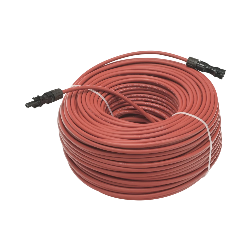 CABLE FOTOVOLTAICO 100 M, ROJO, CALIBRE 10 AWG CON TERMINALES MC4 EN AMBOS EXTREMOS-Accesorios Energía Solar y Eólica-EPCOM POWERLINE-Bsai Seguridad & Controles