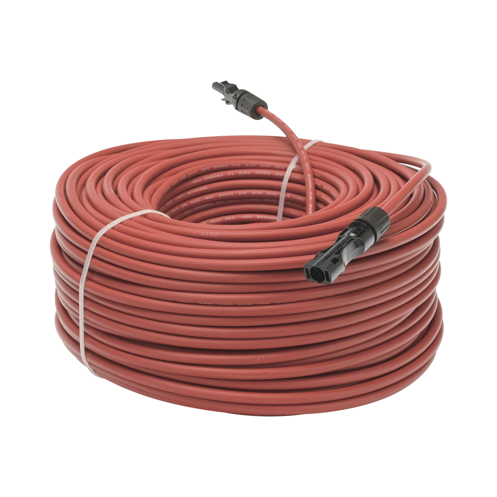 CABLE FOTOVOLTAICO 100 M, ROJO, CALIBRE 10 AWG CON TERMINALES MC4 EN AMBOS EXTREMOS-Accesorios Energía Solar y Eólica-EPCOM POWERLINE-Bsai Seguridad & Controles