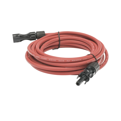 CABLE FOTOVOLTAICO, 2.5 M, ROJO, CALIBRE 10 AWG CON TERMINAL MC4-M EN AMBOS EXTREMOS-Accesorios Energía Solar y Eólica-EPCOM POWERLINE-Bsai Seguridad & Controles