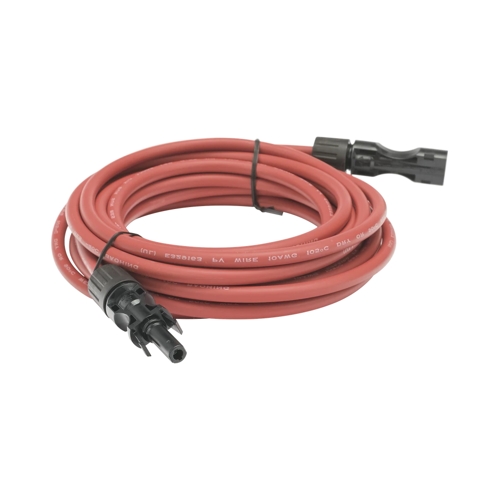 CABLE FOTOVOLTAICO, 2.5 M, ROJO, CALIBRE 10 AWG CON TERMINAL MC4-M EN AMBOS EXTREMOS-Accesorios Energía Solar y Eólica-EPCOM POWERLINE-Bsai Seguridad & Controles