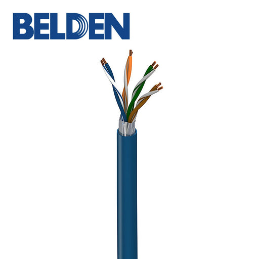 CABLE FTP CAT5E+ PLENUM BELDEN 1213F D15A1000 FORRO PVC AZUL CMP 4 PARES 350MHZ CALIBRE 24 AWG 100% COBRE USO INTERIOR IDEAL PARA INSTALACIONES DE SEGURIDAD, CCTV, VIDEO, DATOS, REDES ETHERNET BOBINA 1000 PIES 305 METROS-Cable UTP / FTP-BELDEN-Bsai Seguridad & Controles