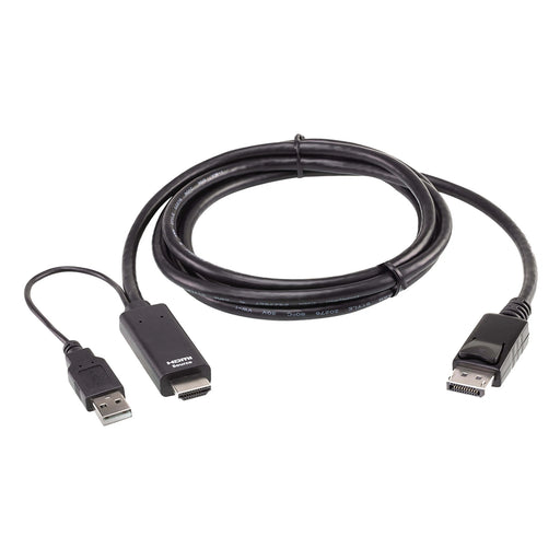 CABLE HDMI A DISPLAYPORT TRUE 4K DE 1,8 M-ProAV-ATEN-2L7D02HDP-Bsai Seguridad & Controles