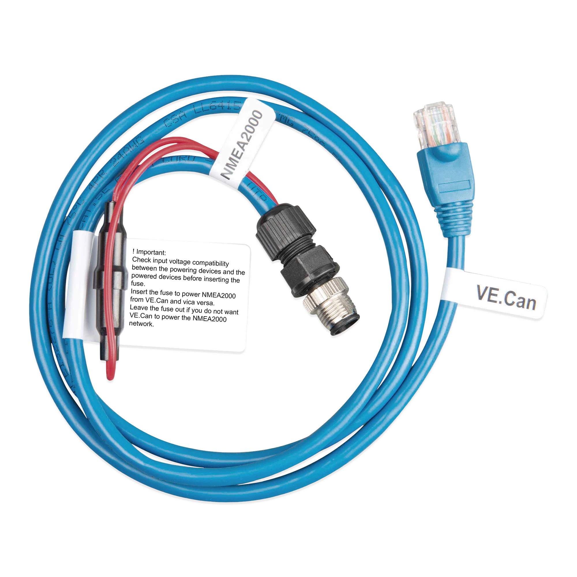 CABLE MICRO- C VE.CAN A NMEA 2000 PARA COMUNICACIÓN ENTRE EQUIPOS VICTRON Y REDE NMEA 2000-Energía Solar-VICTRON ENERGY-Bsai Seguridad & Controles
