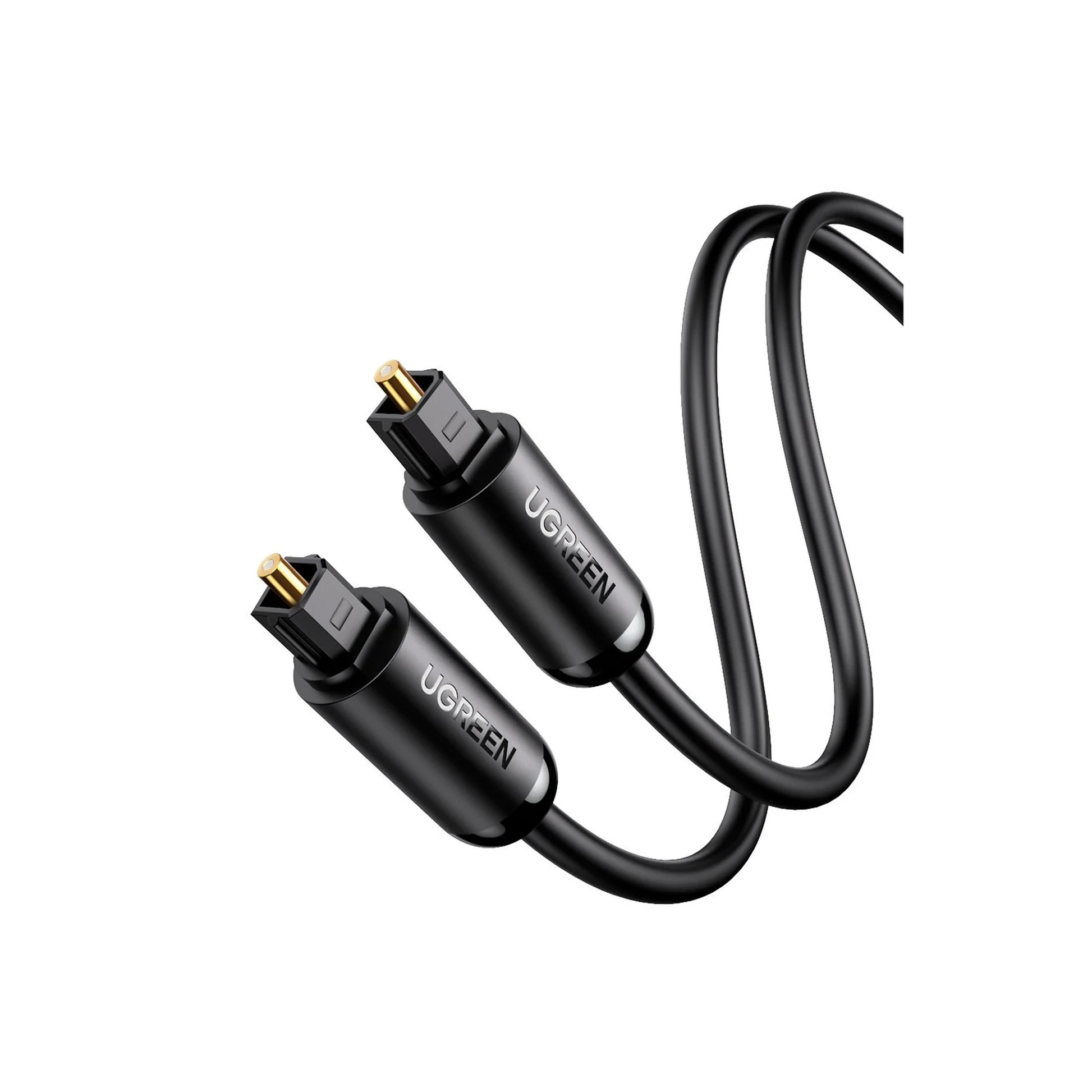 CABLE ÓPTICO TOSLINK DE ALTA CALIDAD PARA AUDIO 3 METROS NEGRO-Megafonia y Audioevacuacion-UGREEN-Bsai Seguridad & Controles
