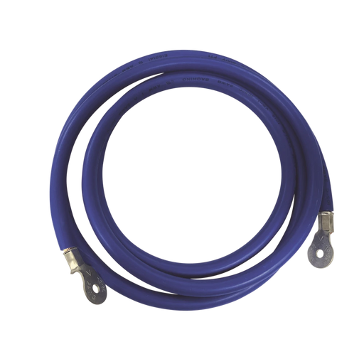 CABLE PARA BATERIAS, 2.2 M AZUL CALIBRE 2 AWG CON TERMINALES DE OJO EN AMBOS EXTREMOS-Energía Solar y Eólica-EPCOM POWER LINE-Bsai Seguridad & Controles