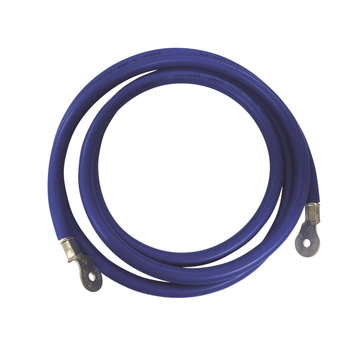 CABLE PARA BATERIAS, 2.2 M AZUL CALIBRE 2 AWG CON TERMINALES DE OJO EN AMBOS EXTREMOS-Energía Solar y Eólica-EPCOM POWER LINE-Bsai Seguridad & Controles