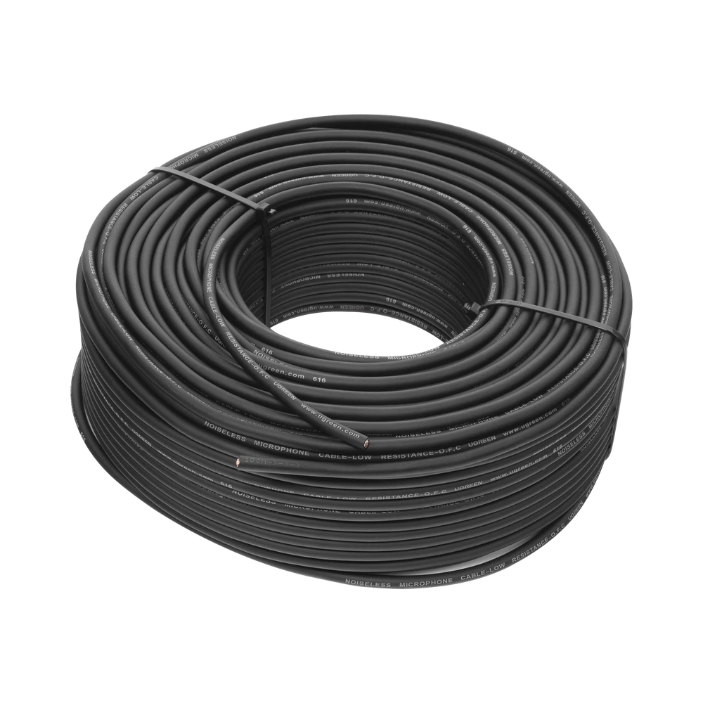 CABLE PARA MICRÓFONO 100 METROS-Megafonia y Audioevacuacion-UGREEN-Bsai Seguridad & Controles