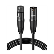 CABLE PARA MICRÓFONO XLR TIPO CANON MACHO A HEMBRA | 15 METROS | PLUG & PLAY | ANTI INTERFERENCIAS | TRIPLE BLINDAJE | ALTA CALIDAD | COLOR NEGRO.-Audio residencial/Comercial-UGREEN-Bsai Seguridad & Controles