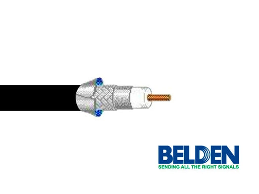 CABLE RG6 + SERIE 6 BOBINA 305MTS NEGRO BELDEN A9116X-Coaxial-BELDEN-9116X 0101000-Bsai Seguridad & Controles