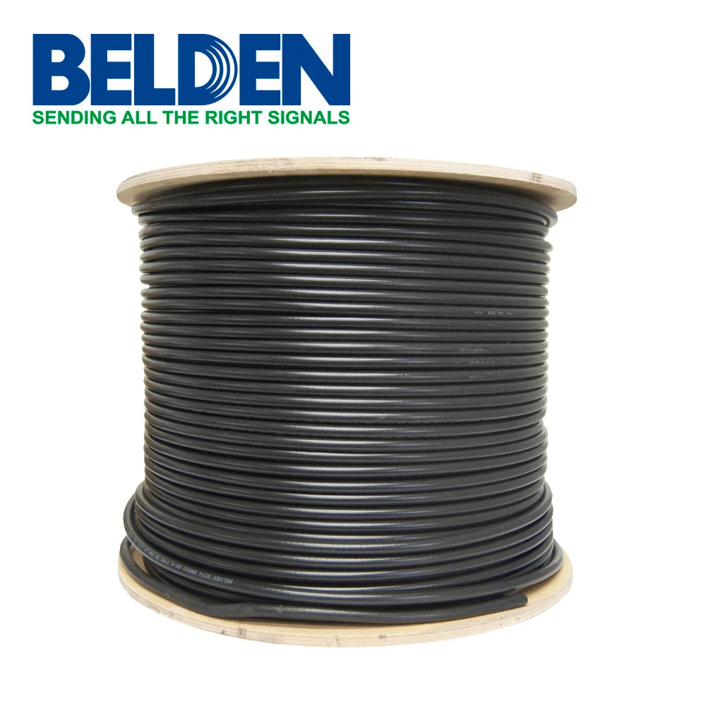 CABLE RG8 BELDEN 8214 0101000 CONDCUTOR FLEXIBLE DE COBRE NEGRO 305 MTO-Coaxial-BELDEN-Bsai Seguridad & Controles