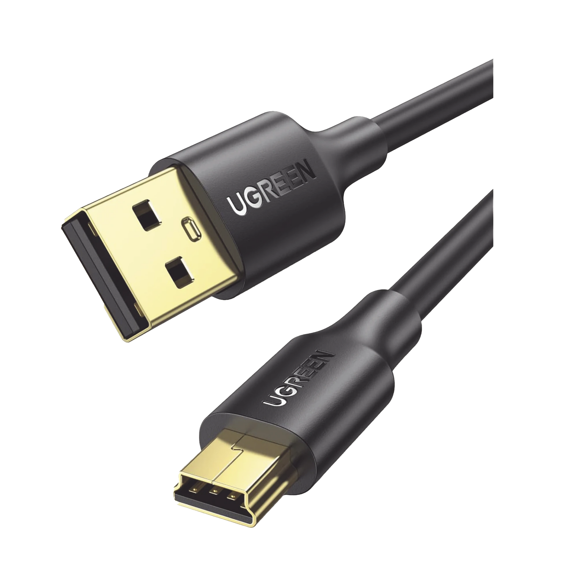 CABLE USB-A 2.0 A MINI USB | 1M | CABLE DE DATOS Y ALIMENTACIÓN | 480MPS | CHIP INTELIGENTE | PVC | PARA DISCOS DUROS HDD O SSD, GO-PRO HERO, MANDO DE PS3, CÁMARAS DIGITALES, REPRODUCTORES MP3, MP4, ETC.-Accesorios Generales-UGREEN-10355-Bsai Seguridad & Controles