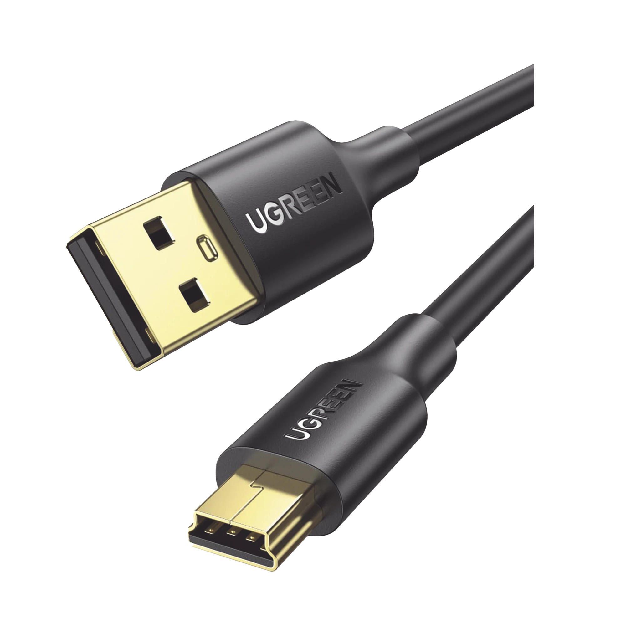 CABLE USB-A 2.0 A MINI USB | 1M | CABLE DE DATOS Y ALIMENTACIÓN | 480MPS | CHIP INTELIGENTE | PVC | PARA DISCOS DUROS HDD O SSD, GO-PRO HERO, MANDO DE PS3, CÁMARAS DIGITALES, REPRODUCTORES MP3, MP4, ETC.-Accesorios Generales-UGREEN-10355-Bsai Seguridad & Controles