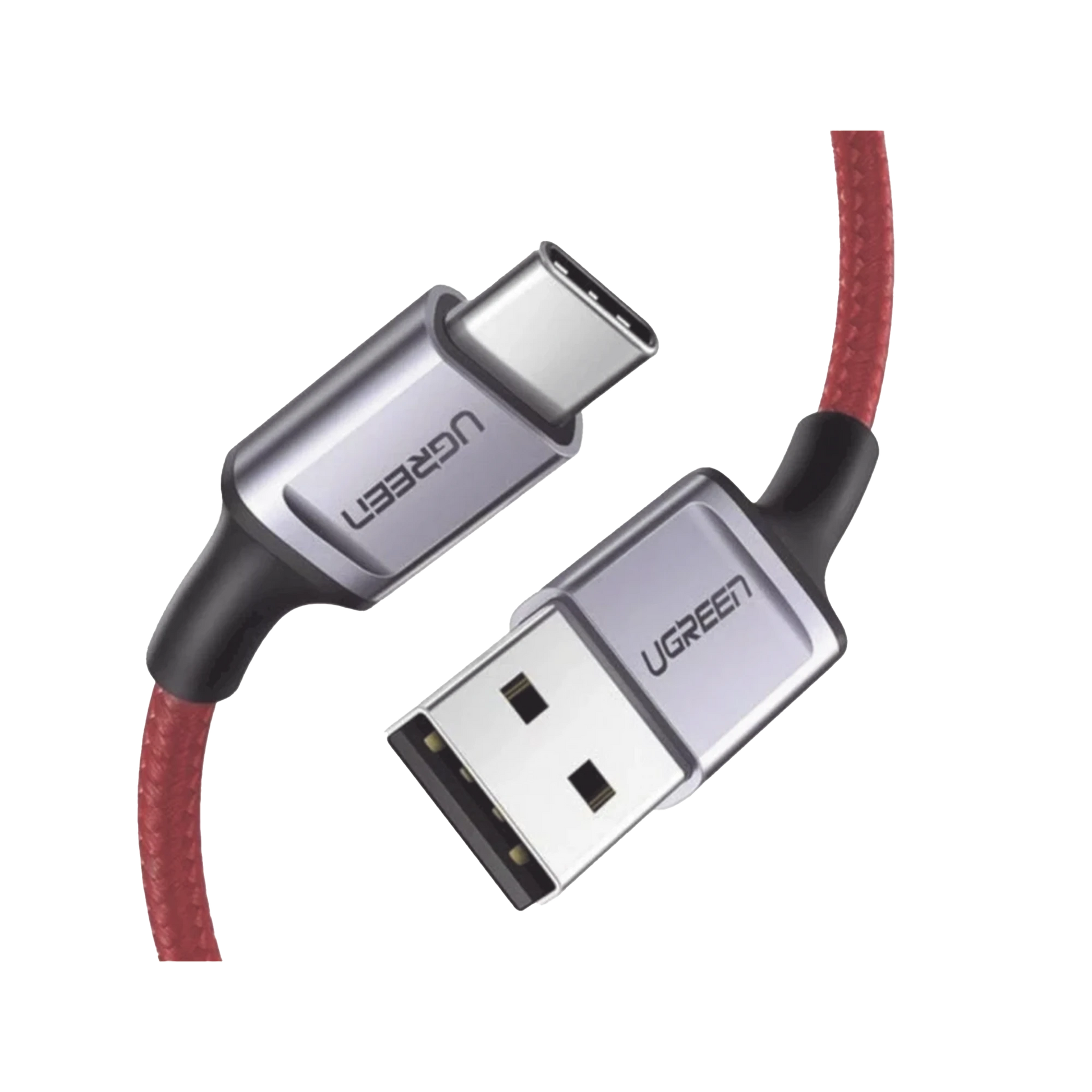 CABLE USB-A A USB-C | 1 METRO | CARGA RÁPIDA QC 4.0/3.0/2.0 | FPC | AFC | PROTECCIÓN INTEGRADA | 480 MBPS | CAJA DE ALUMINIO | NYLON TRENZADO | COLOR ROJO | AMPLIAMENTE SUGERIDO PARA CARGA RÁPIDA HUAWEI.-Conectividad y Cables-UGREEN-20527-Bsai Seguridad & Controles