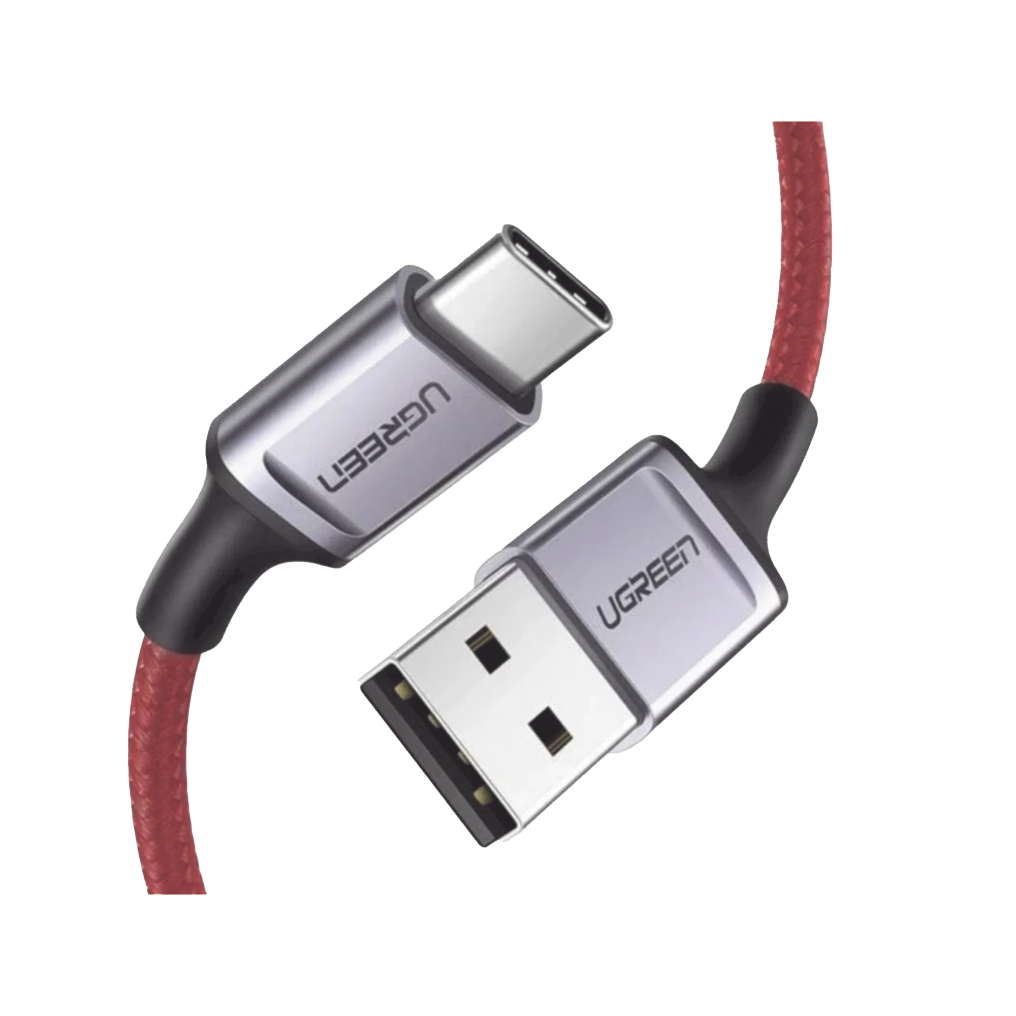CABLE USB-A A USB-C | 1 METRO | CARGA RÁPIDA QC 4.0/3.0/2.0 | FPC | AFC | PROTECCIÓN INTEGRADA | 480 MBPS | CAJA DE ALUMINIO | NYLON TRENZADO | COLOR ROJO | AMPLIAMENTE SUGERIDO PARA CARGA RÁPIDA HUAWEI.-Conectividad y Cables-UGREEN-20527-Bsai Seguridad & Controles
