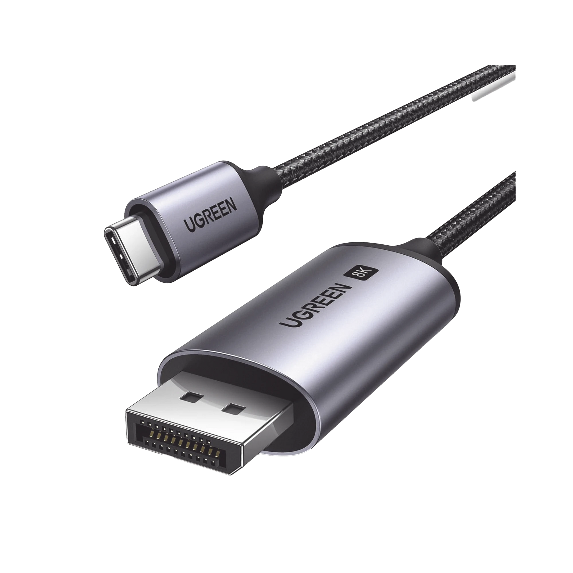 CABLE USB-C A DP 1.4 | 3 METROS | COMPATIBLE CON THUNDERBOLT 3 & 4 | 8K@60HZ | 4K@240HZ | HDR10+ | EARC | DTS | 3D | ALLM | VRR | | FREESYNC G-SYNC | CAJA DE ALUMINIO | NYLON TRENZADO | CONECTOR NIQUELADO | BLINDAJE MULTICAPA.-Cables y Conectores-UGREEN-25839-Bsai Seguridad & Controles