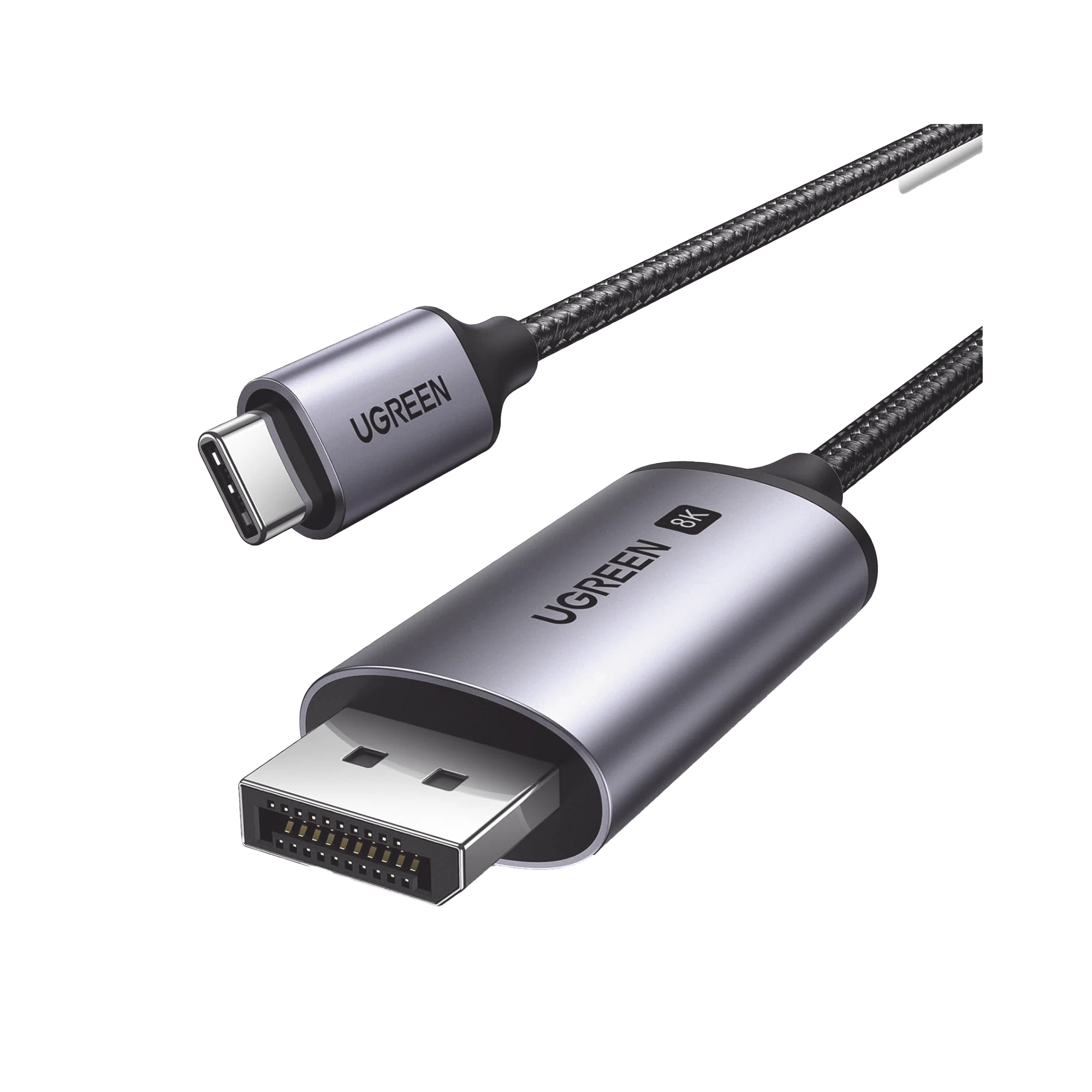 CABLE USB-C A DP 1.4 | 3 METROS | COMPATIBLE CON THUNDERBOLT 3 & 4 | 8K@60HZ | 4K@240HZ | HDR10+ | EARC | DTS | 3D | ALLM | VRR | | FREESYNC G-SYNC | CAJA DE ALUMINIO | NYLON TRENZADO | CONECTOR NIQUELADO | BLINDAJE MULTICAPA.-Cables y Conectores-UGREEN-25839-Bsai Seguridad & Controles
