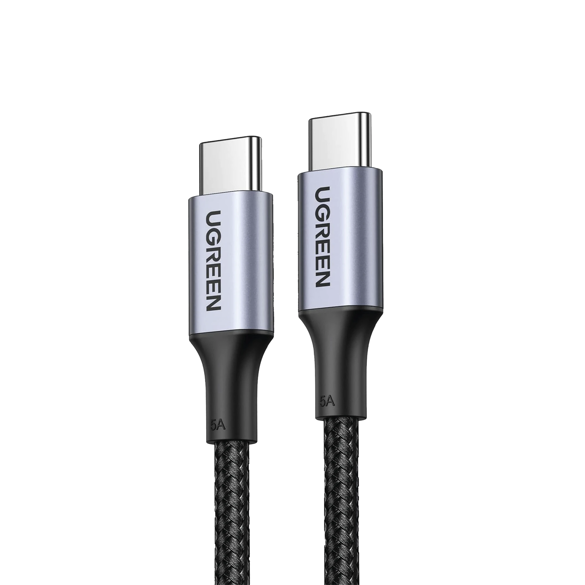 CABLE USB-C A USB-C | 2 METROS | CARGA RÁPIDA DE HASTA 100W | TRANSFERENCIA DE DATOS 480 MBPS | PD3.0 | QC4.0/3.0/2.0 | FPC | AFC | PROTECCIÓN INTEGRADA| CAJA DE ALUMINIO | NYLON TRENZADO | AMPLIA COMPATIBILIDAD | COLOR NEGRO.-Accesorios Generales-UGREEN-70429-Bsai Seguridad & Controles