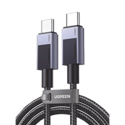 CABLE USB-C USB-C | 1M | PD3.1 | 240W | CARGA RÁPIDA | 480 MBPS | CHIP E-MAKER | CAJA DE ALUMINIO | NYLON TRENZADO | COMPATIBLE CON MACBOOK PRO AIR, IPHONE 16/15 PLUS PRO MAX, GALAXY S24 ULTRA, PIXEL 9/8 PRO, ETC.-Accesorios Generales-UGREEN-45067-Bsai Seguridad & Controles