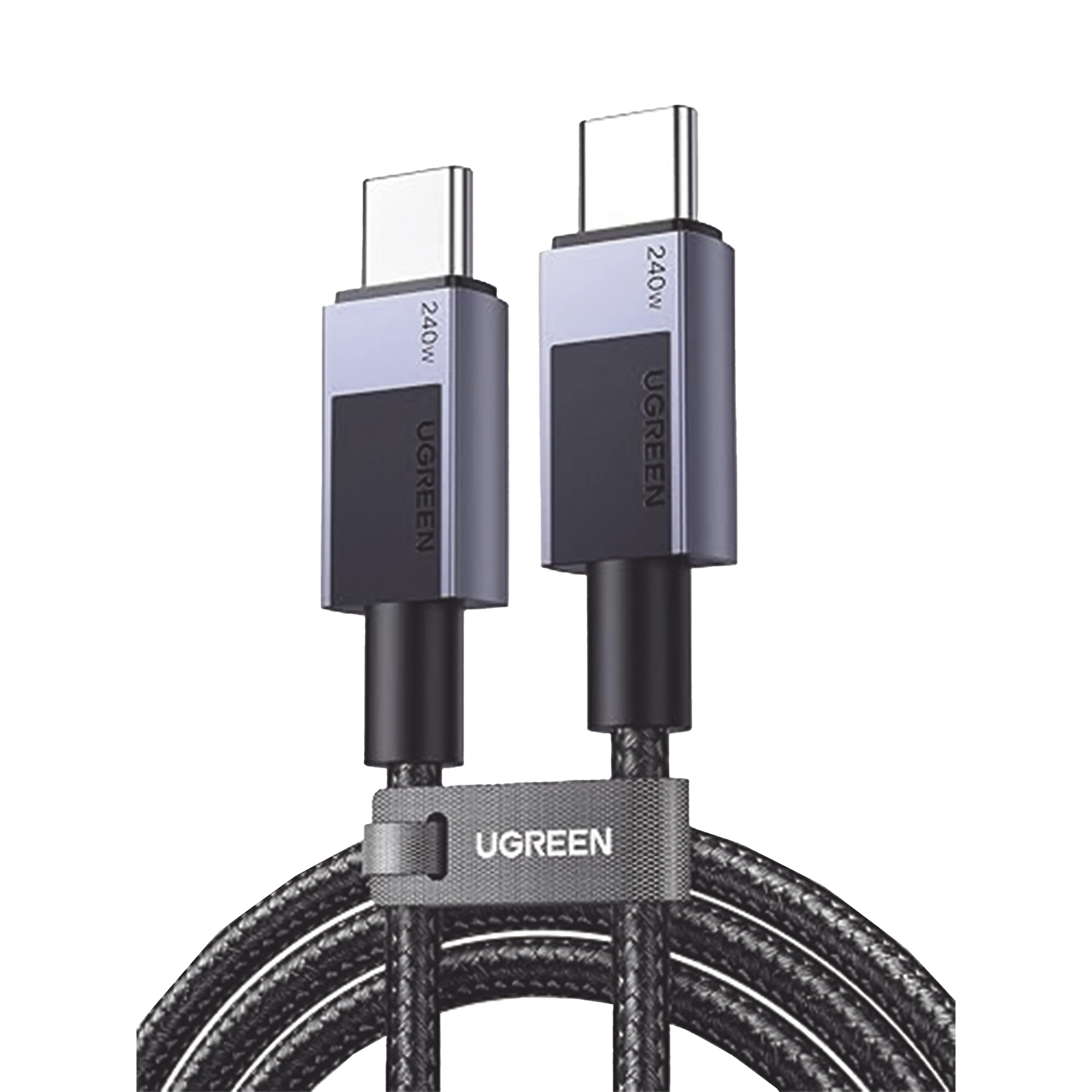CABLE USB-C USB-C | 1M | PD3.1 | 240W | CARGA RÁPIDA | 480 MBPS | CHIP E-MAKER | CAJA DE ALUMINIO | NYLON TRENZADO | COMPATIBLE CON MACBOOK PRO AIR, IPHONE 16/15 PLUS PRO MAX, GALAXY S24 ULTRA, PIXEL 9/8 PRO, ETC.-Accesorios Generales-UGREEN-45067-Bsai Seguridad & Controles