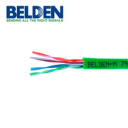 CABLE UTP CAT5E BELDEN 7988R N3UU1000 FORRO PVC VERDE CMR 4 PARES 200 MHZ CALIBRE 24AWG 100% COBRE USO INTERIOR IDEAL PARA APLICACIONES DE VIDEO BASADAS EN UTP Y KVM (BAJO RETARDO) BOBINA 1000 PIES 305 METROS-Cableado-BELDEN-Bsai Seguridad & Controles