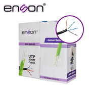 CABLE UTP CAT5E ENSON 12251B100 SERIE ECO CAL. 24AWG CCA BOBINA DE 100MTS PVC NEGRO USO INTERIOR-Cableado-ENSON-Bsai Seguridad & Controles
