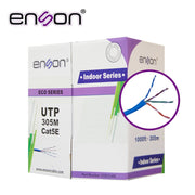 CABLE UTP CAT5E ENSON 12251L305 SERIE ECO CALIBE 24 AWG CCA BOBINA DE 305 METROS FORRO PVC COLOR AZUL USO INTERIOR RECOMENDADO PARA TRANSMISION DE DATOS BASE 10,100-Cableado-ENSON-Bsai Seguridad & Controles