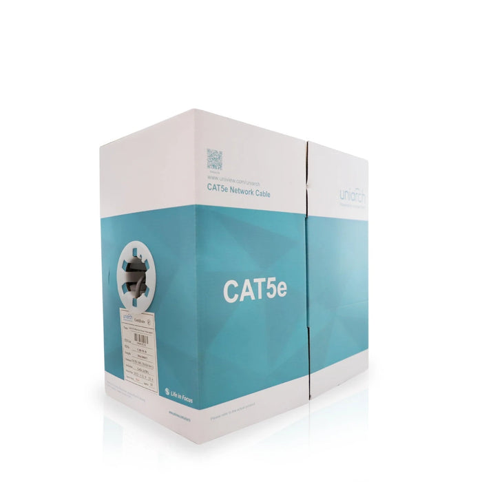 CABLE UTP CAT5E UNV CAB-5E-B FORRO PVC GRIS 4 PARES CALIBRE 24 AWG 100% COBRE USO INTERIOR, ESPECIAL PARA INSTALACIONES SEGURIDAD, CCTV, VIDEO, DATOS, REDES ETHERNET, CERTIFICACION UL, BOBINA 1000 PIES 305 METROS-Cable UTP / FTP-UNIARCH BY UNV-Bsai Seguridad & Controles
