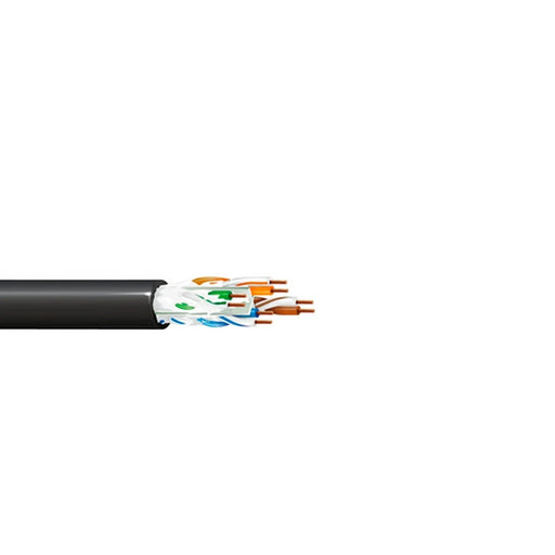 CABLE UTP CAT6 BELDEN OSP6U 0101000 FORRO POLIETILENO PLANTA EXTERNA OSP NEGRO 4 PARES CON GEL 350 MHZ CALIBRE 24 AWG 100% COBRE USO EXTERIOR IDEAL PARA INSTALACIONES DE SEGURIDAD, CCTV, VIDEO, DATOS, REDES ETHERNET BOBINA 1000 PIES 305 METROS-Cable UTP / FTP-BELDEN-Bsai Seguridad & Controles