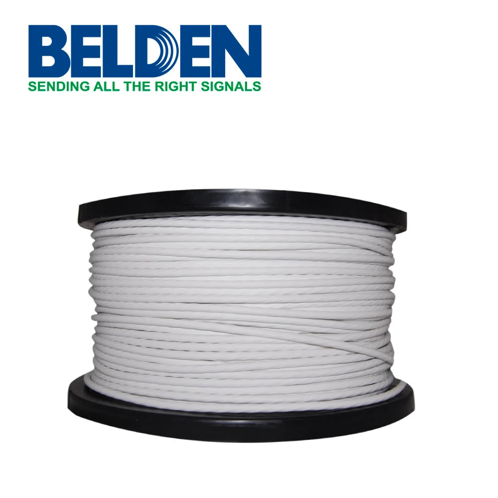 CABLE UTP CAT6A BELDEN 10GX24 0091000 FORRO PVC BLANCO LSZH BAJO CONTENIDO DE HUMO Y CERO HALÓGENOS 4 PARES 625 MHZ CALIBRE 23 AWG 100% COBRE USO INTERIOR ESPECIAL PARA INSTALACIONES ETHERNET HASTA 10GBASE-T, POE++, CENTROS DE DATOS, CERTIFICABLE BOBI...-Cableado-BELDEN-Bsai Seguridad & Controles