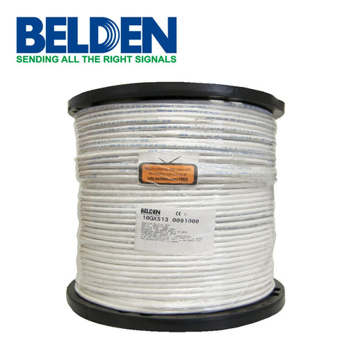 CABLE UTP CAT6A BELDEN 10GXS12 0091000 FORRO PVC BLANCO CMR RISER 4 PARES 625 MHZ CALIBRE 23 AWG 100% COBRE USO INTERIOR ESPECIAL PARA INSTALACIONES ETHERNET HASTA 10GBASE-T,WI-FI 6 ,WI-FI 5,POE++,CENTROS DE DATOS,HDBASET 4K UHD, CERTIFICABLE BOBINA 1...-Cableado-BELDEN-10GXS12 0091000-Bsai Seguridad & Controles