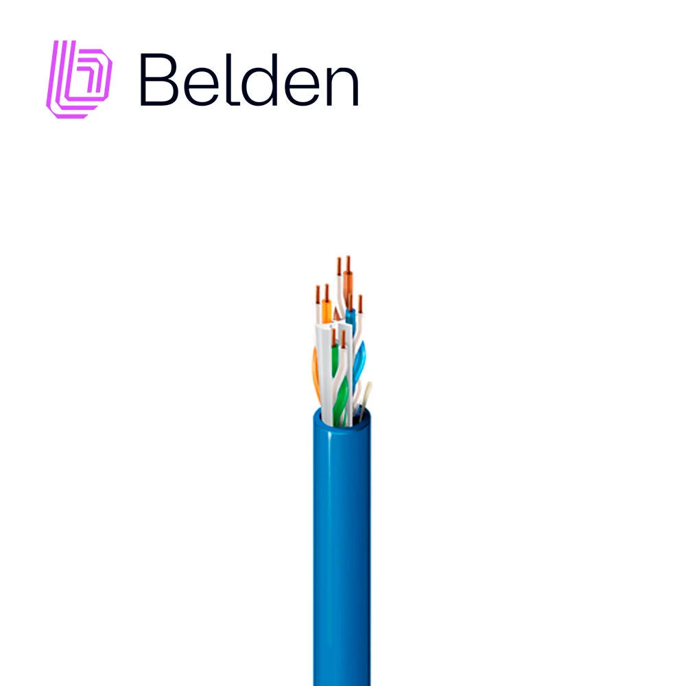 CABLE UTP CAT6A BELDEN 10GXS33 0091000 FORRO PVC BLANCO CMP PLENUM 4 PARES UNIDOS 625 MHZ CALIBRE 23 AWG 100 POR CIENTO COBRE USO INTERIOR ESPECIAL PARA INSTALACIONES ETHERNET HASTA 10GBASE-T,WI-FI 6 ,WI-FI 5,POE++,CENTROS DE DATOS,HDBASET 4K UHD, CERT...-Patchcords UTP-BELDEN-10GXS33 0091000-Bsai Seguridad & Controles