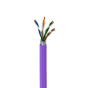 CABLE UTP CAT6A BELDEN 10GXW12 0071000 FORRO PVC VIOLETA CMR RISER 4 PARES 500MHZ CALIBRE 23 AWG 100% COBRE USO INTERIOR DIAMETRO 0.260 ESPECIAL PARA INSTALACIONES ETHERNET HASTA 10GBASE-T,WI-FI 6 ,WI-FI 5,POE++,CENTROS DE DATOS,HDBASET 4K UHD, CERTIFI...-Cable UTP / FTP-BELDEN-Bsai Seguridad & Controles