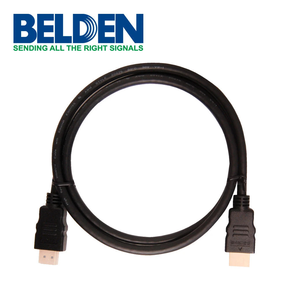 CABLE VIDEO HDMI BELDEN HDE001MB ALTA VELOCIDAD, 4K, 1 MTR NEGRO-Cableado-BELDEN-Bsai Seguridad & Controles
