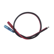 CABLES EN PAQUETE DUAL / CABLE ROJO Y NEGRO / 30 CM / TERMINAL F1 EN UN EXTREMO / PUNTAS LIBRES EN EL OTRO / CONEXIÓN A BATERÍAS DE RESPALDO.-Cables y Conectores-EPCOM POWERLINE-Bsai Seguridad & Controles