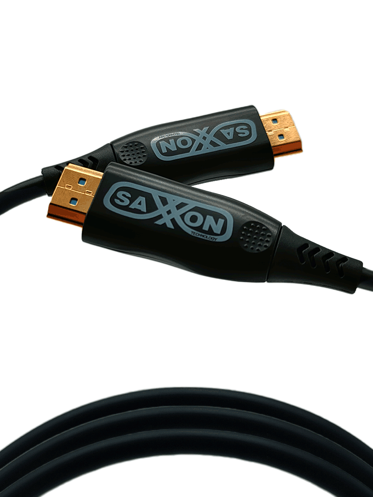 SAXXON SX30HDF047 - CABLE HDMI DE 30 METROS POR FIBRA ÓPTICA 4K@60HZ / FIBRA 4 HILOS + 7 HILOS COBRE ESTAÑADO / COMPATIBLE CON HDMI 2.0 / ALTA VELOCIDAD 18 GBPS / 3D / HDR / CAJA DE ALEACIÓN DE ZINC / CALIDAD PREMIUM #AG #GAMER #AC1-HDMI-SAXXON-Bsai Seguridad & Controles