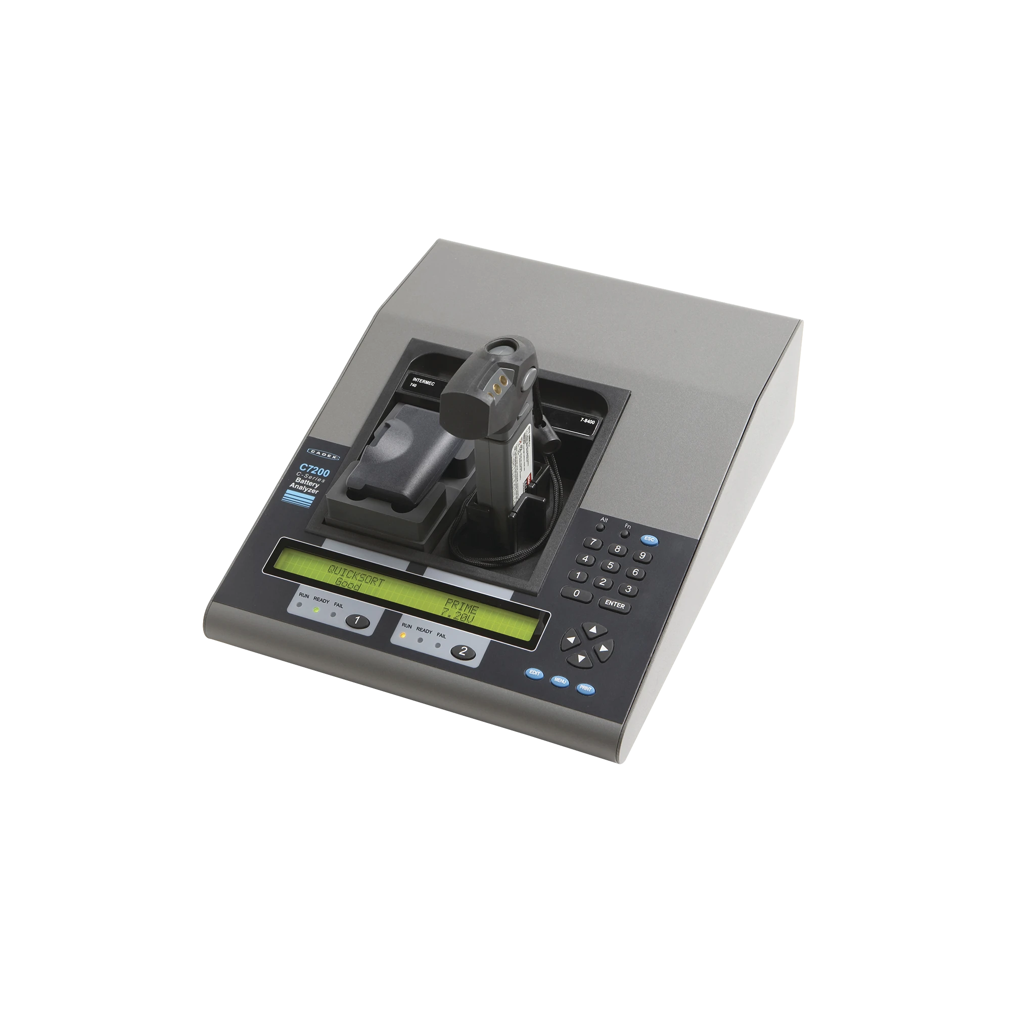 CADEX 7200-C ANALIZADOR DE BATERÍAS DE 2 CAVIDADES (40W). NO INCLUYE ADAPTADORES.-Equipo de Laboratorio-CADEX ELECTRONICS INC-Bsai Seguridad & Controles